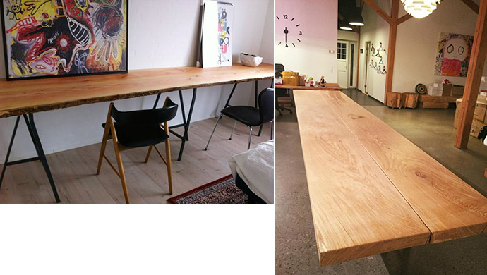 Flotte plankeborde bygogbolig Plankebord skrivebord